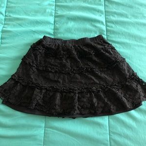Lace Black Skirt